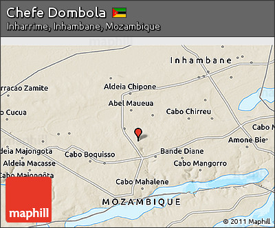 Shaded Relief 3D Map of Chefe Dombola
