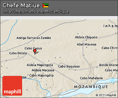 Shaded Relief 3D Map of Chefe Matiue