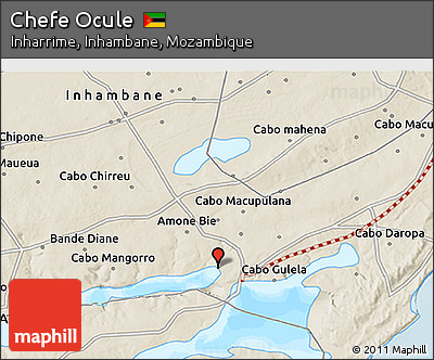 Shaded Relief 3D Map of Chefe Ocule