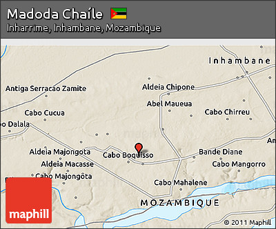 Shaded Relief 3D Map of Madoda Chaíle
