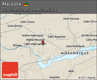 Shaded Relief 3D Map of Mejoote