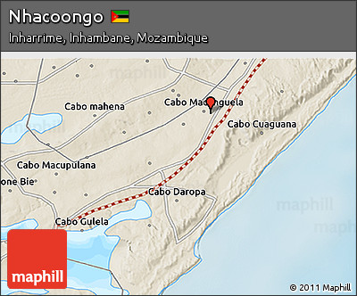 Shaded Relief 3D Map of Nhacoongo