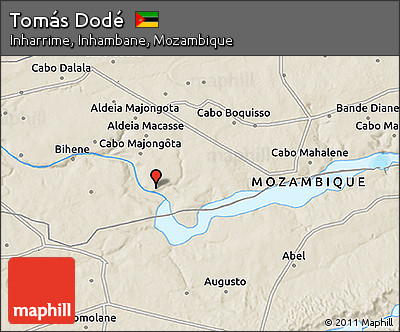 Shaded Relief 3D Map of Tomás Dodé
