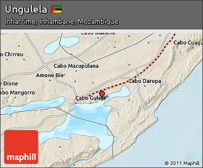 Shaded Relief 3D Map of Ungulela