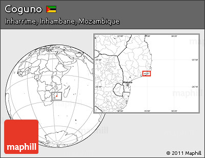 Blank Location Map of Coguno