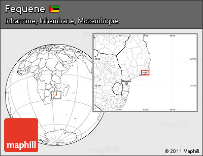 Blank Location Map of Fequene