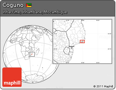 Blank Location Map of Coguno