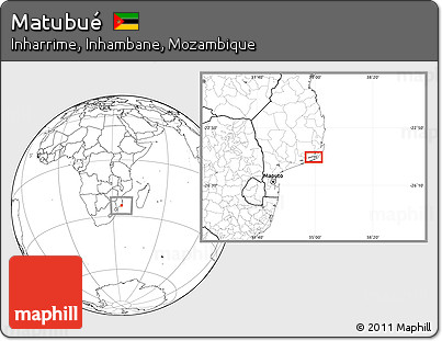 Blank Location Map of Matubué