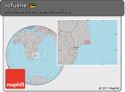 Gray Location Map of Jofuene