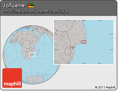 Gray Location Map of Jofuene