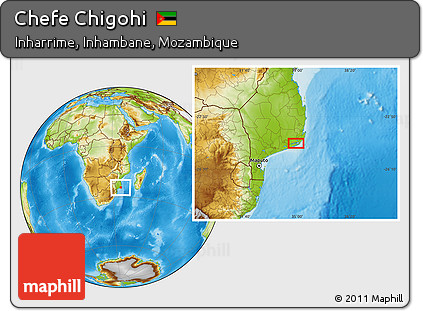 Physical Location Map of Chefe Chigohi