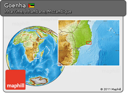 Physical Location Map of Goenha