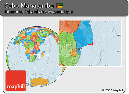 Political Location Map of Cabo Mahalamba