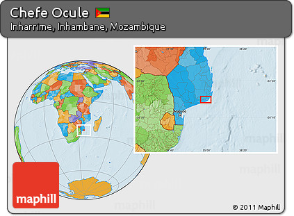 Political Location Map of Chefe Ocule