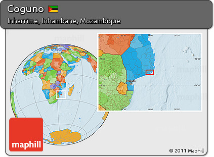 Political Location Map of Coguno