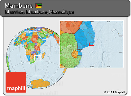 Political Location Map of Mambene