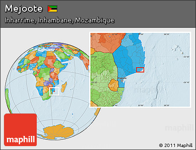 Political Location Map of Mejoote