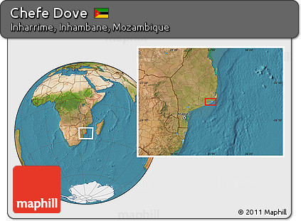 Satellite Location Map of Chefe Dove