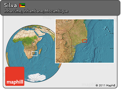 Satellite Location Map of Silva