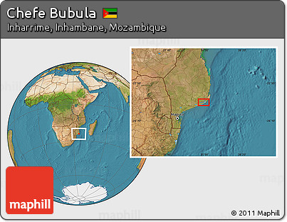 Satellite Location Map of Chefe Bubula