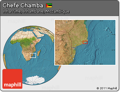 Satellite Location Map of Chefe Chamba