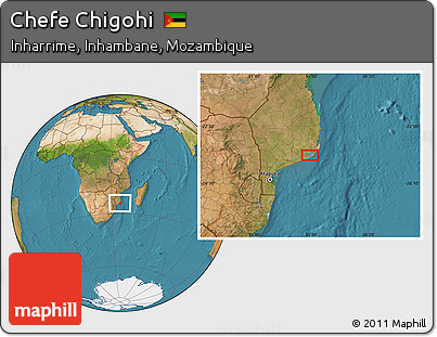 Satellite Location Map of Chefe Chigohi