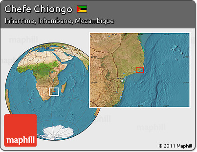 Satellite Location Map of Chefe Chiongo