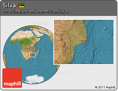 Satellite Location Map of Silva