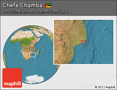 Satellite Location Map of Chefe Chamba