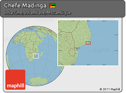 Savanna Style Location Map of Chefe Madinga