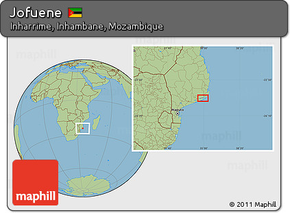 Savanna Style Location Map of Jofuene