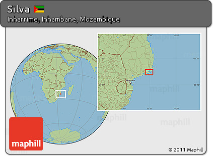 Savanna Style Location Map of Silva