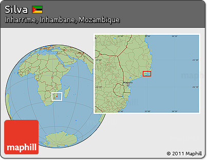 Savanna Style Location Map of Silva