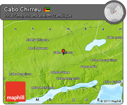 Physical Map of Cabo Chirreu