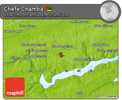 Physical Map of Chefe Chamba