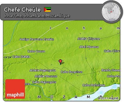 Physical Map of Chefe Cheúle