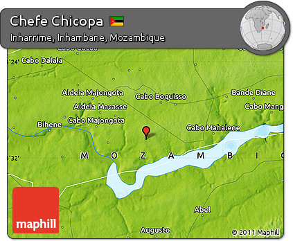 Physical Map of Chefe Chicopa