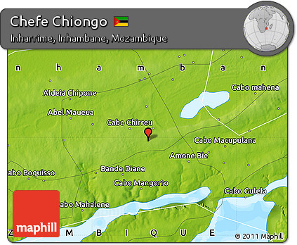 Physical Map of Chefe Chiongo
