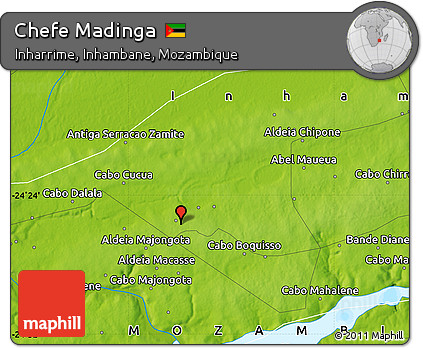 Physical Map of Chefe Madinga