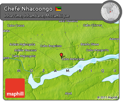 Physical Map of Chefe Nhacoongo