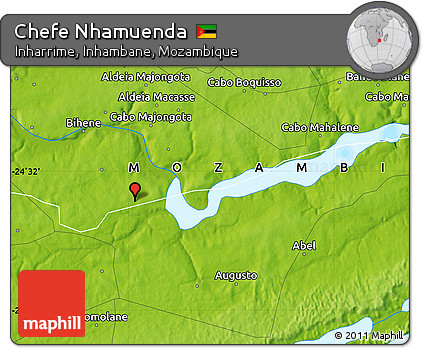 Physical Map of Chefe Nhamuenda