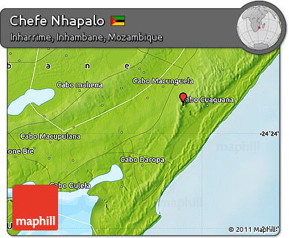 Physical Map of Chefe Nhapalo