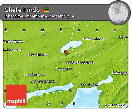 Physical Map of Chefe Pindo