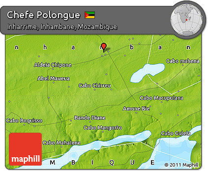 Physical Map of Chefe Polongue