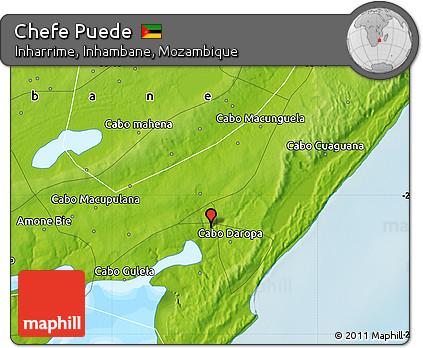Physical Map of Chefe Puede