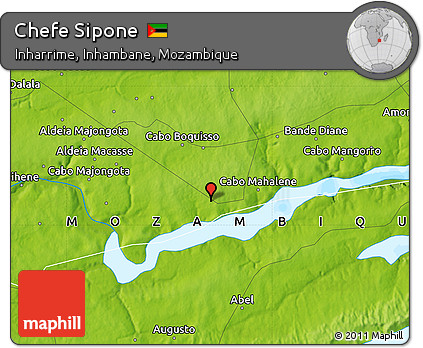 Physical Map of Chefe Sipone