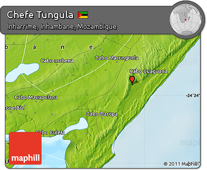 Physical Map of Chefe Tungula