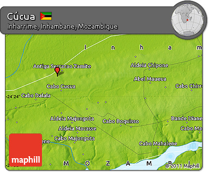 Physical Map of Cúcua