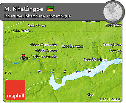 Physical Map of M. Nhalúngoe