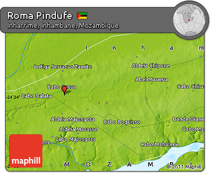 Physical Map of Roma Pindufe
